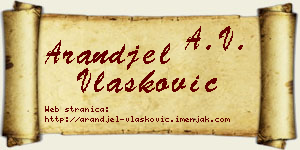 Aranđel Vlašković vizit kartica